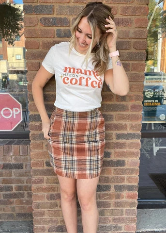 Mama needs coffee graphic tee