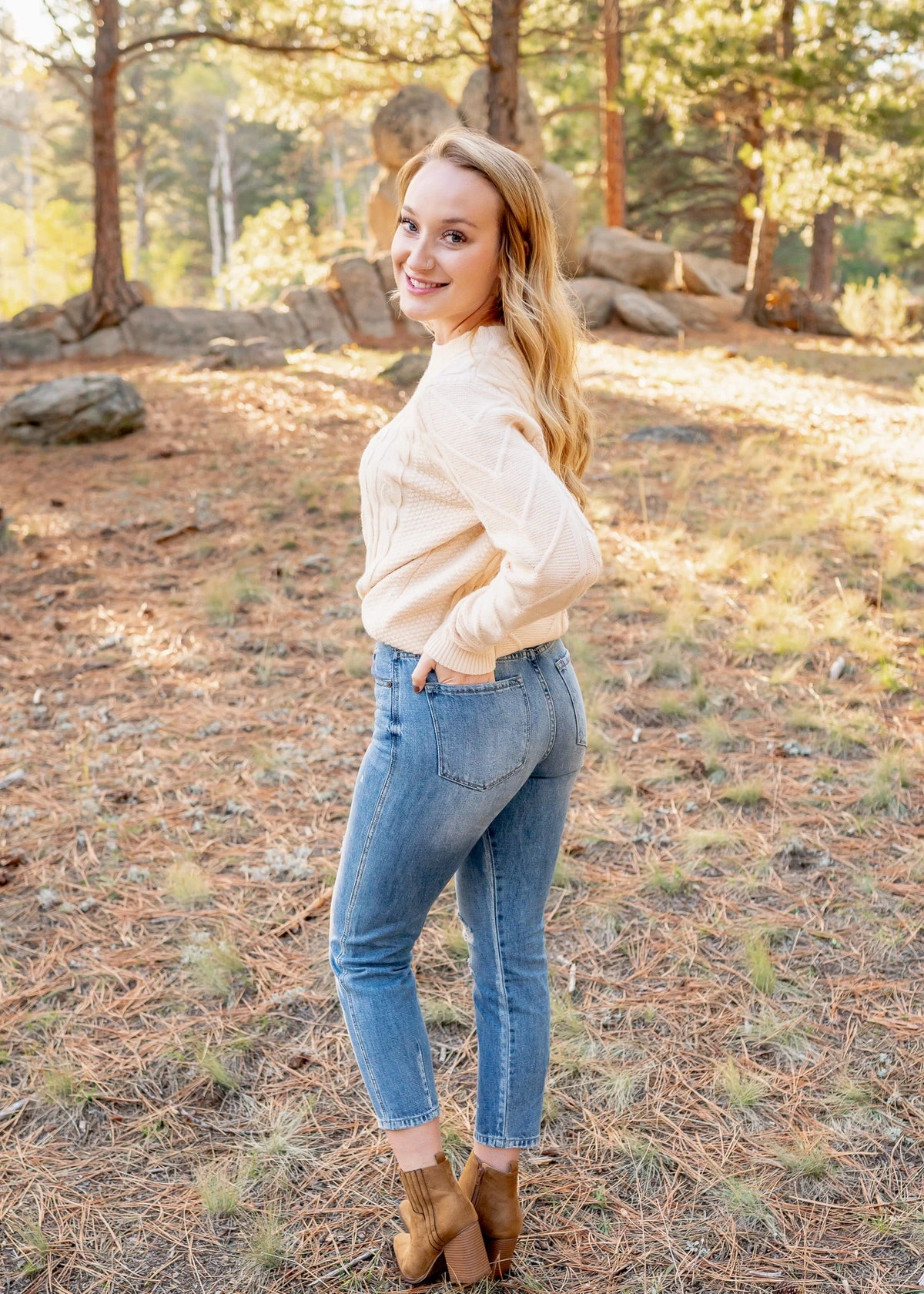 High waisted mom jeans