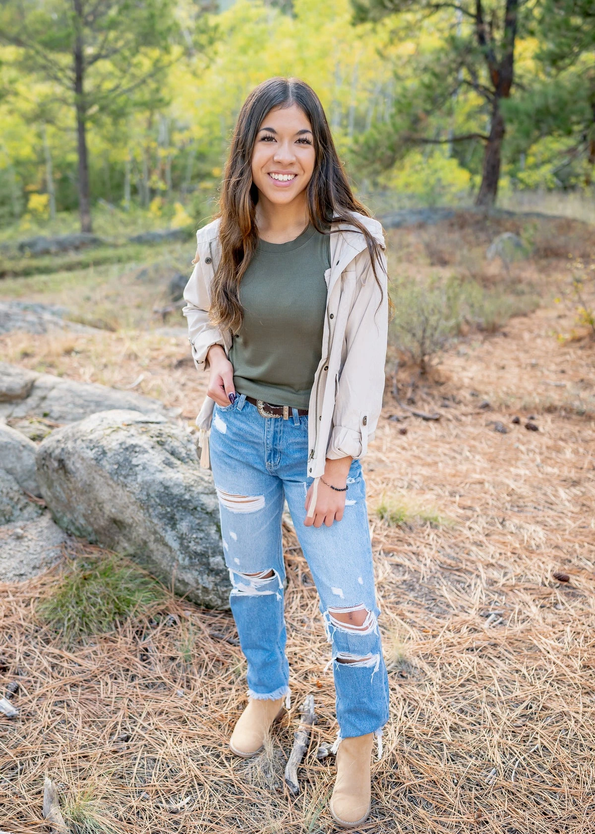 High waisted mom jeans