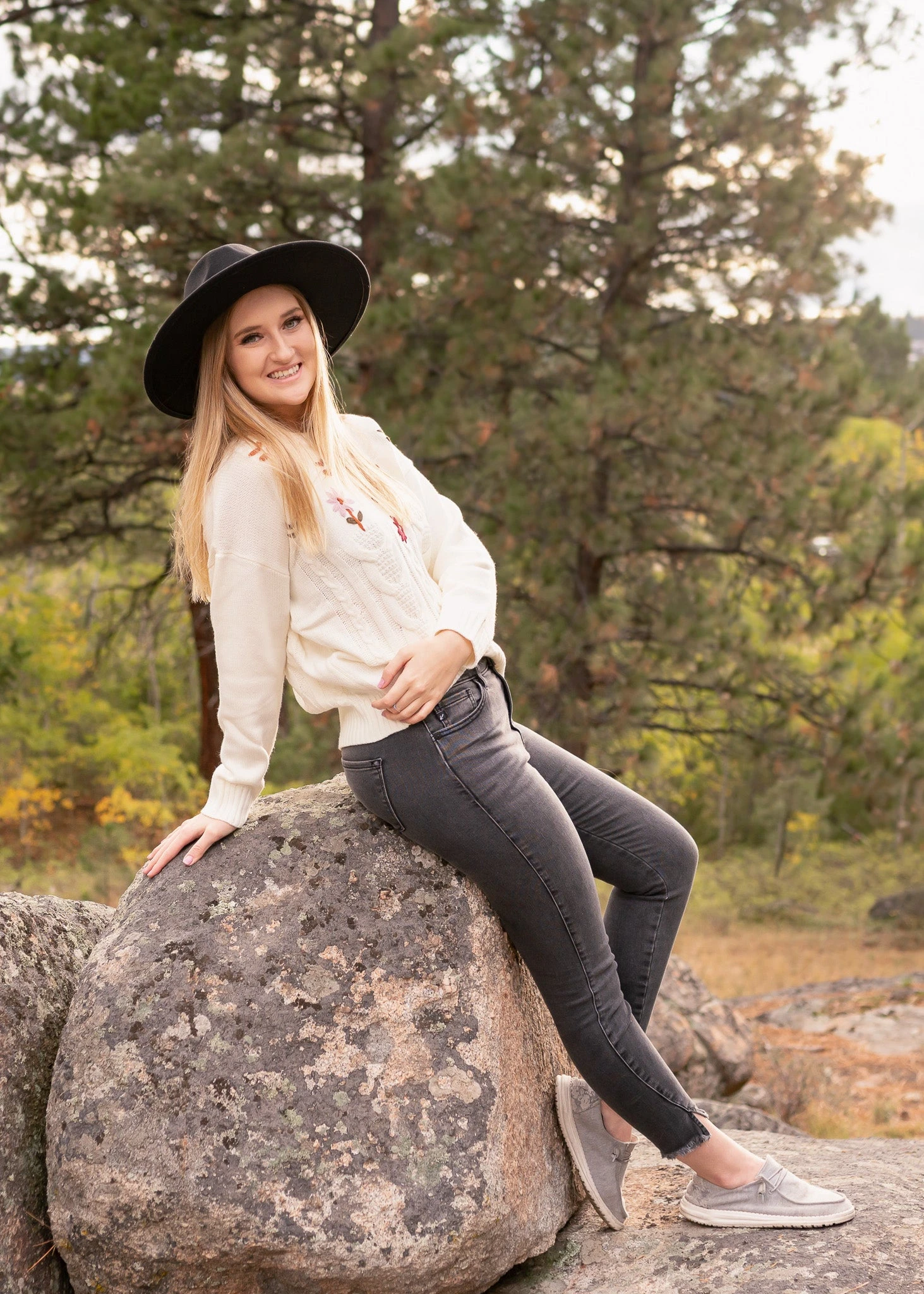 High waisted ankle skinny jeans