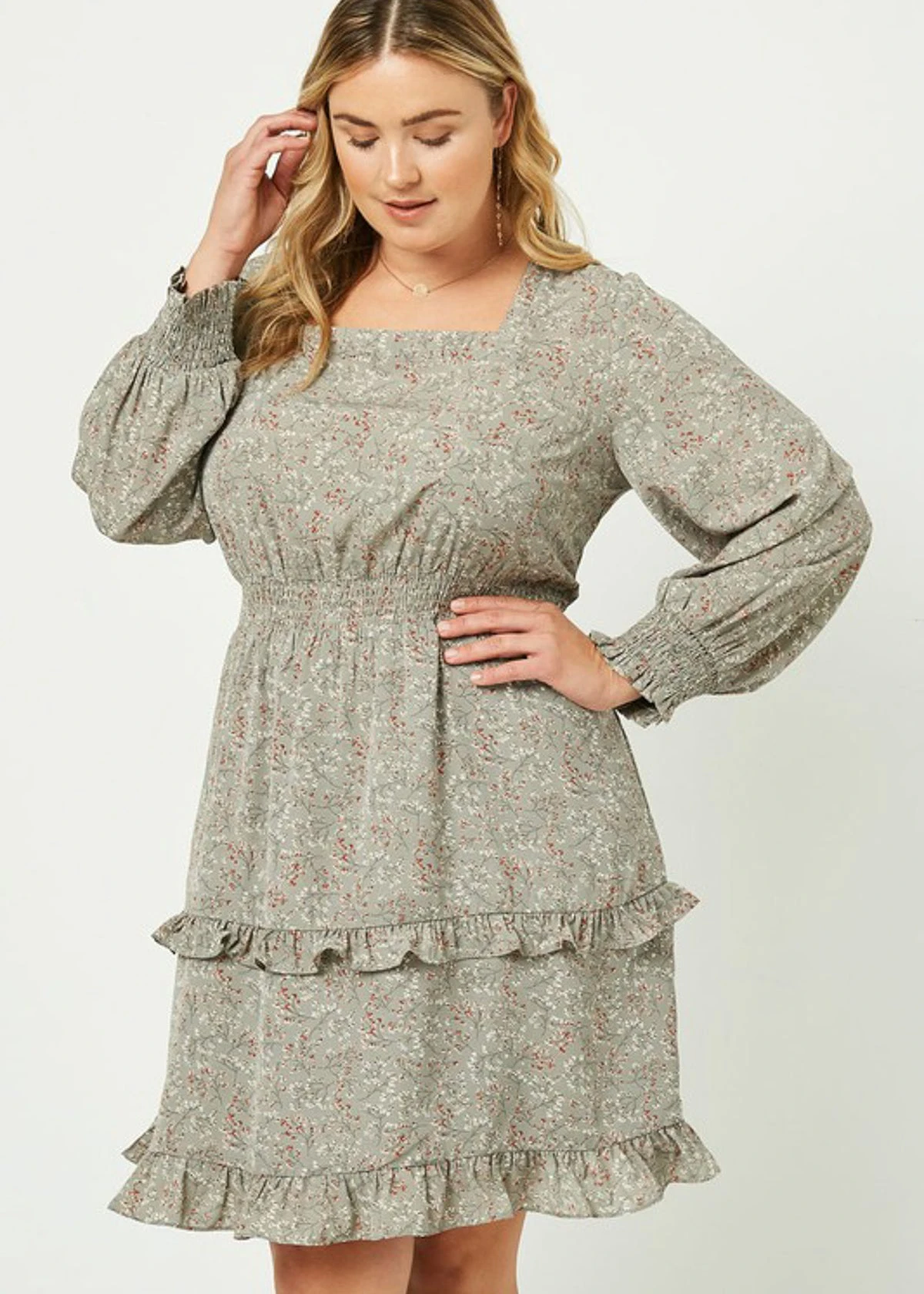 Sage mini dress