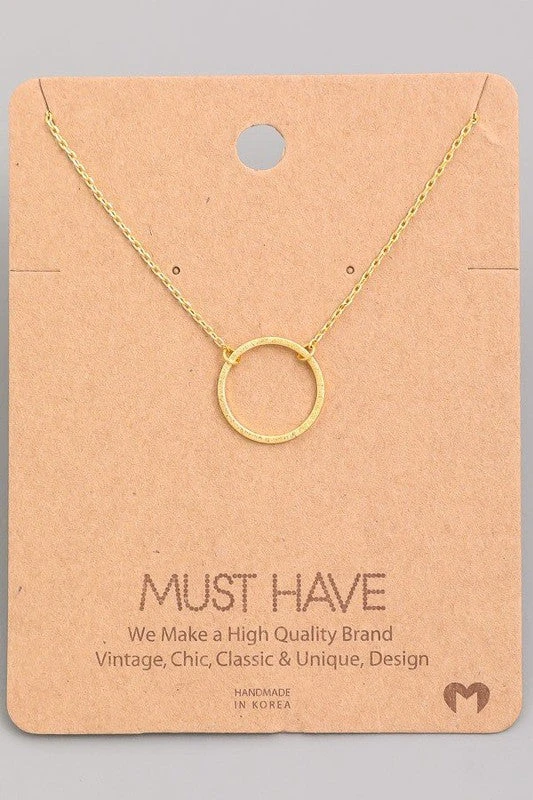 Gold Ring Necklace