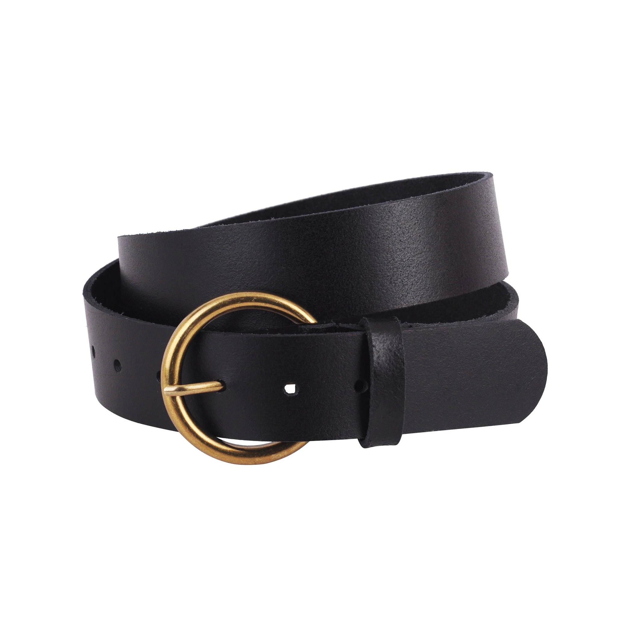 Classic 1.5" Black Leather Belt