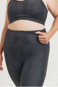 Black Mamba High Waist Leggings