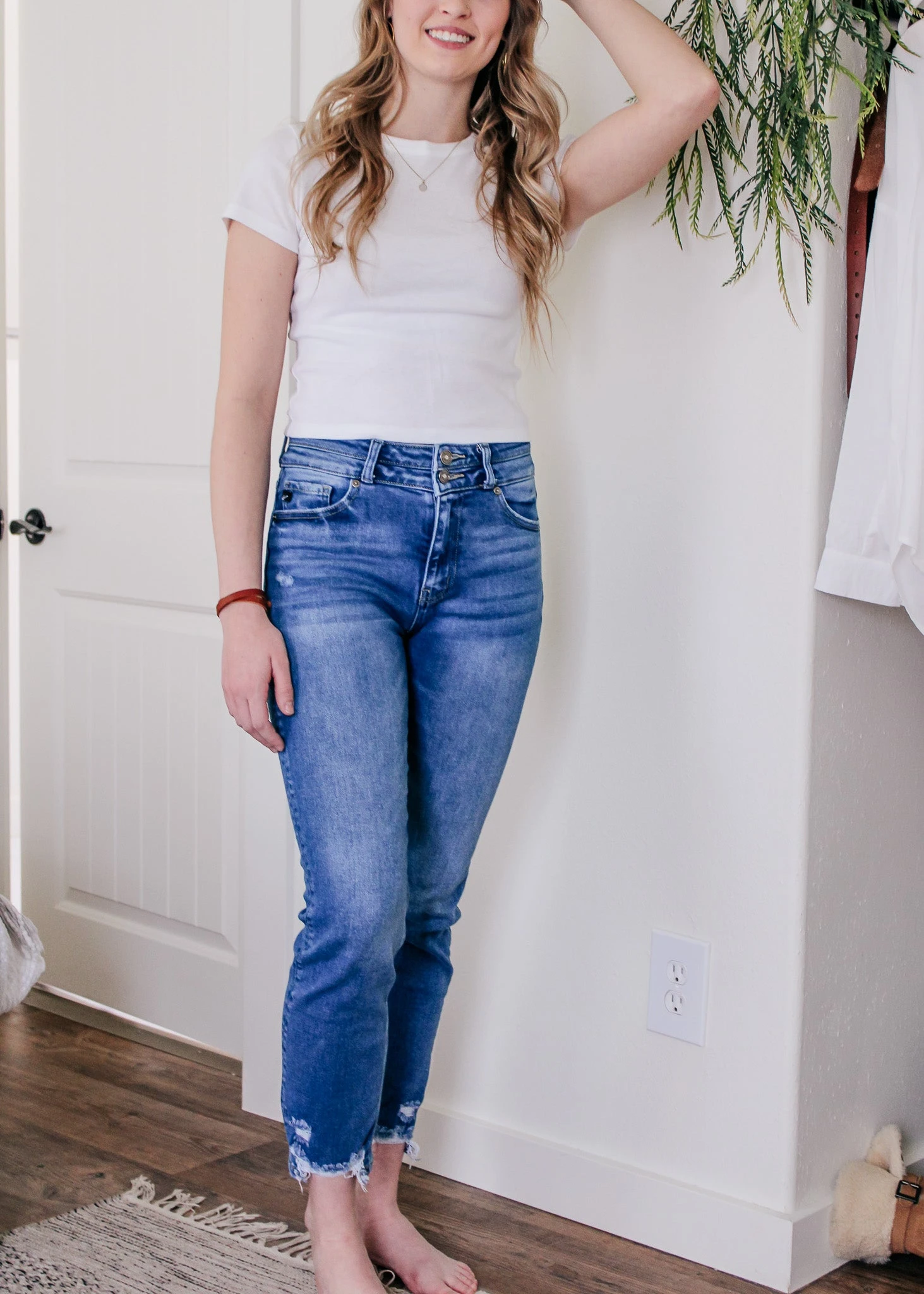 Kelly High Waisted Straight Leg Jeans