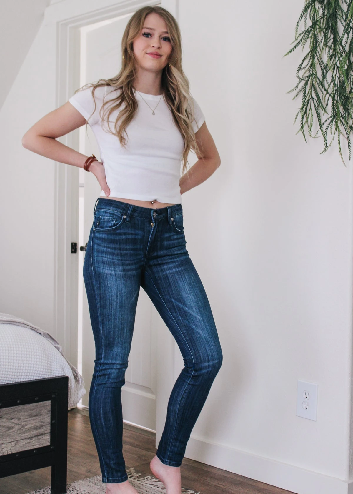 Rio Mid Rise Skinny Jeans