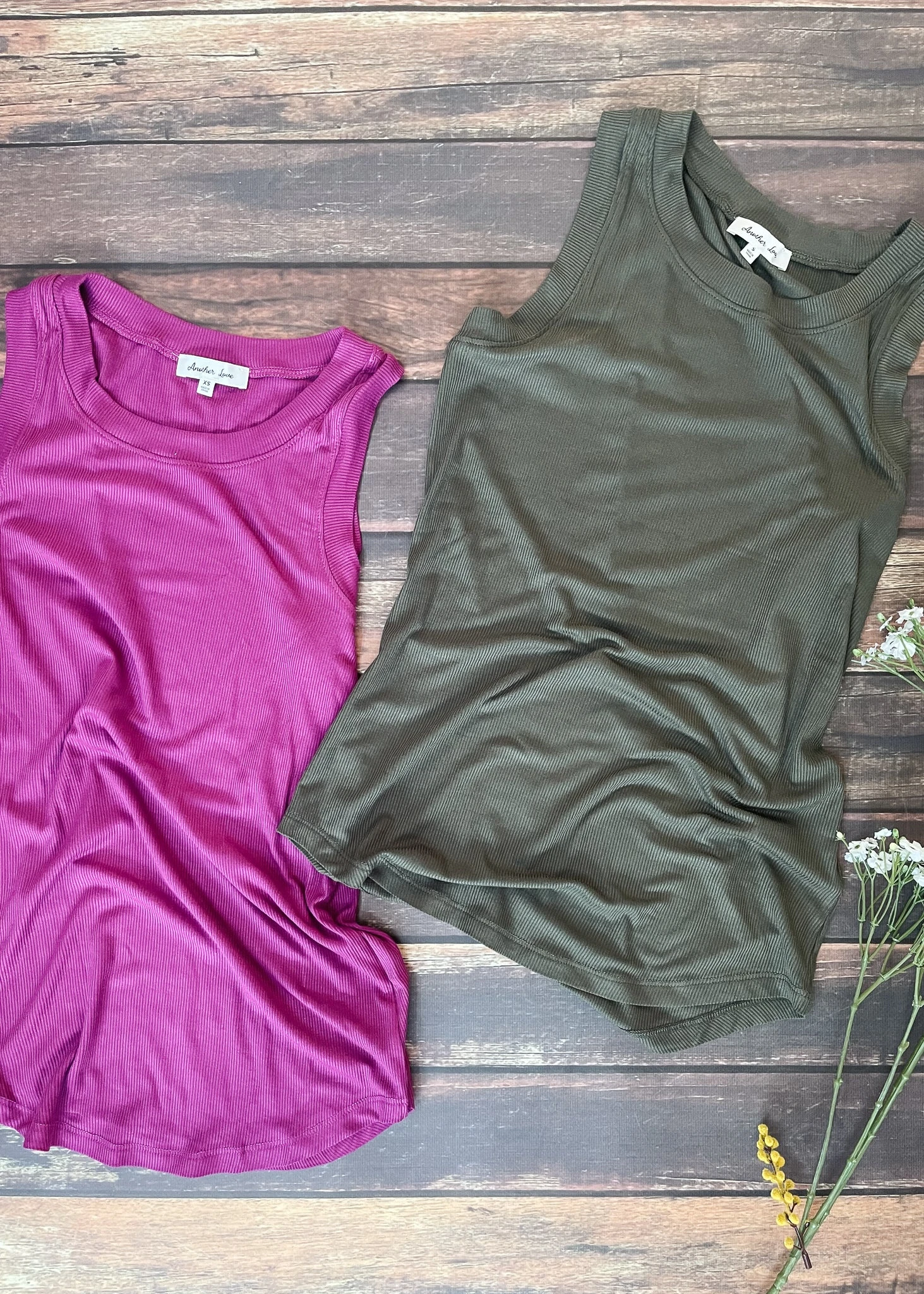 12TB Favorite Ribbed Tank (2 colors)