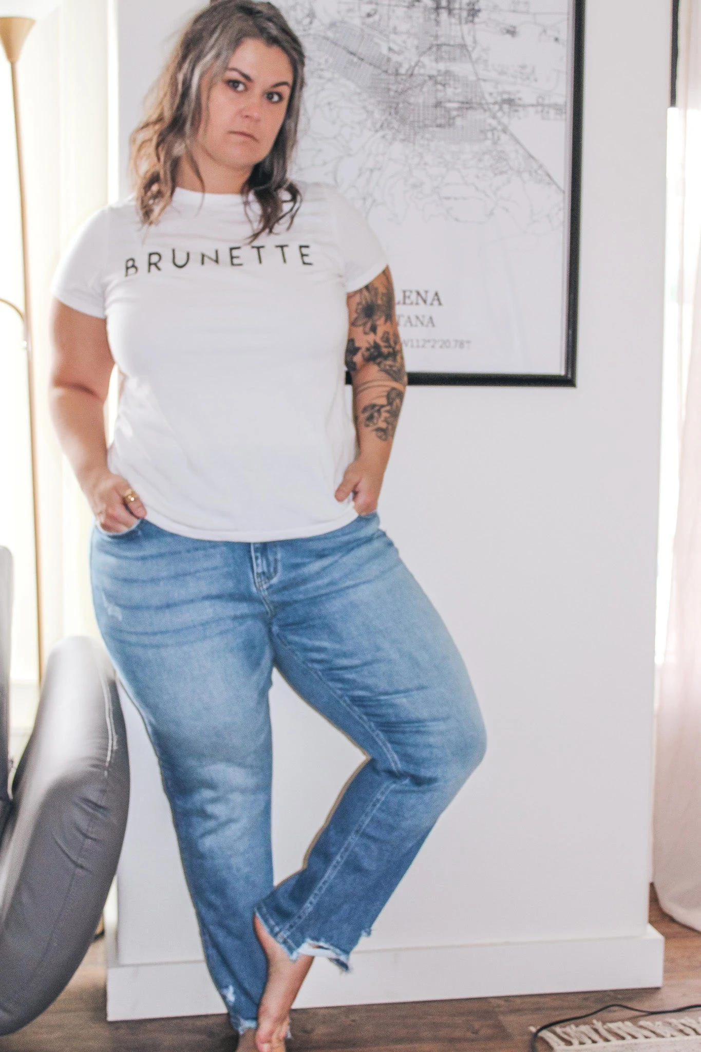 Kelly High Waisted Straight Leg Jeans