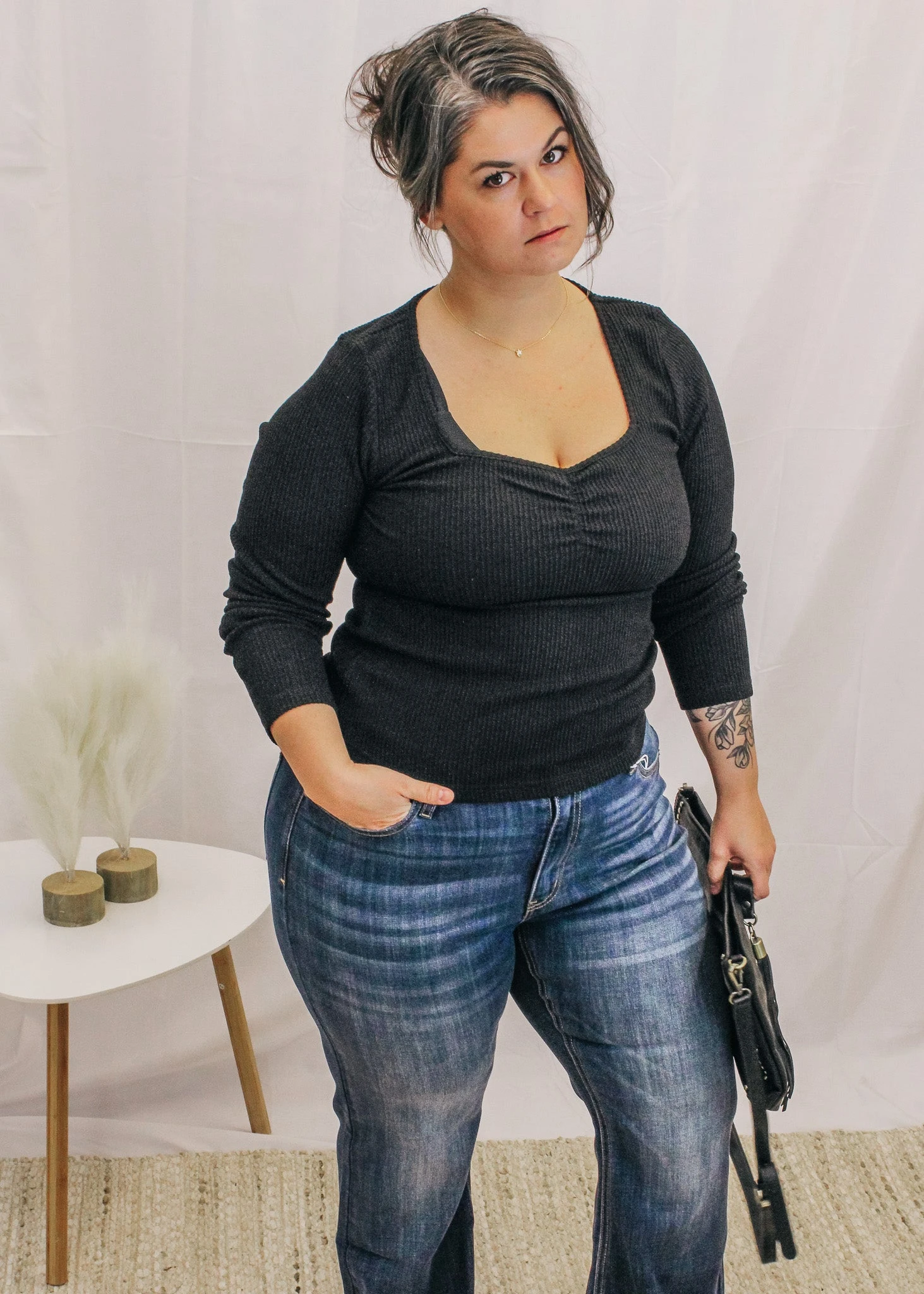 Sweetheart Ribbed Top