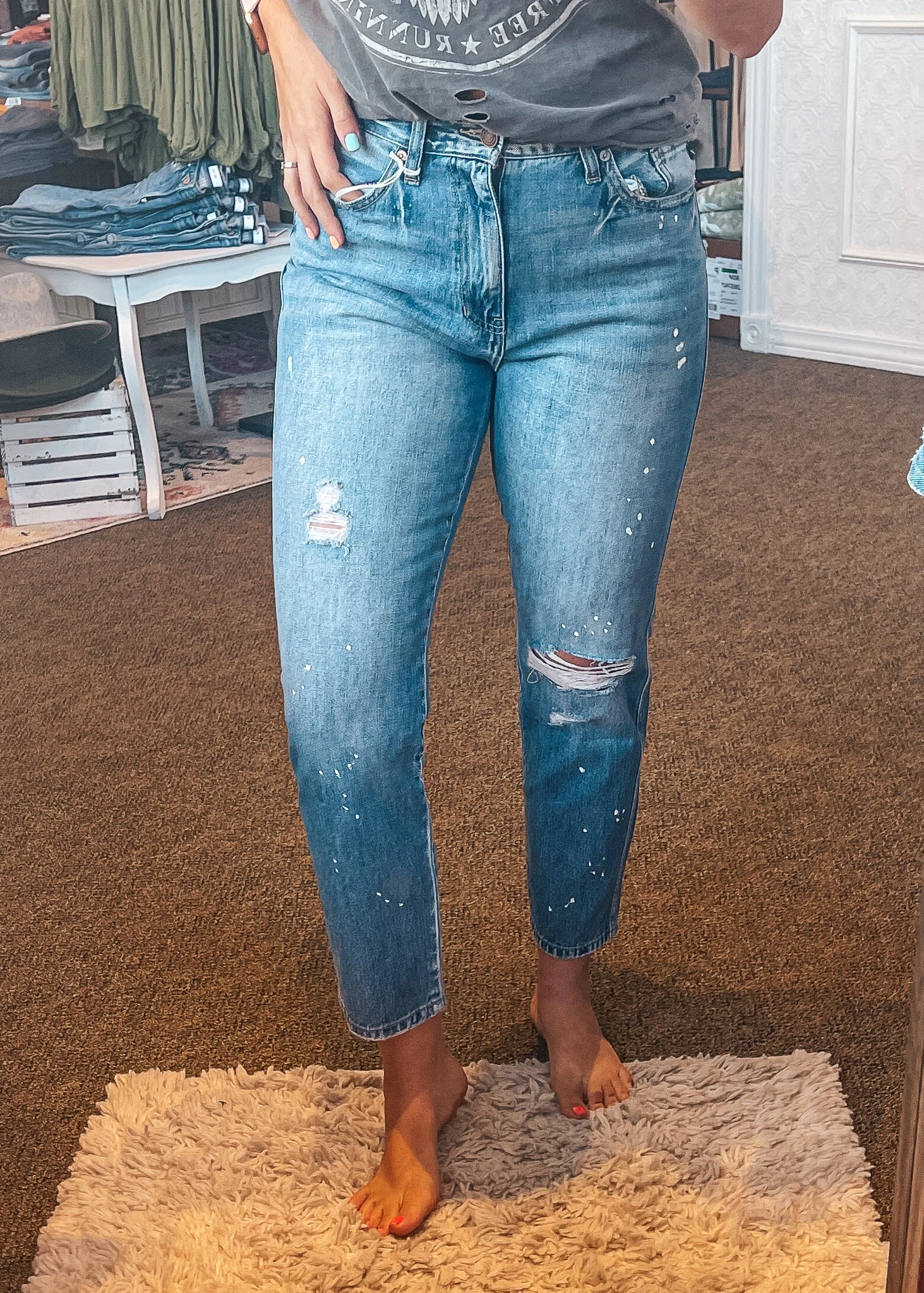 Painter High Waisted Mom Jean