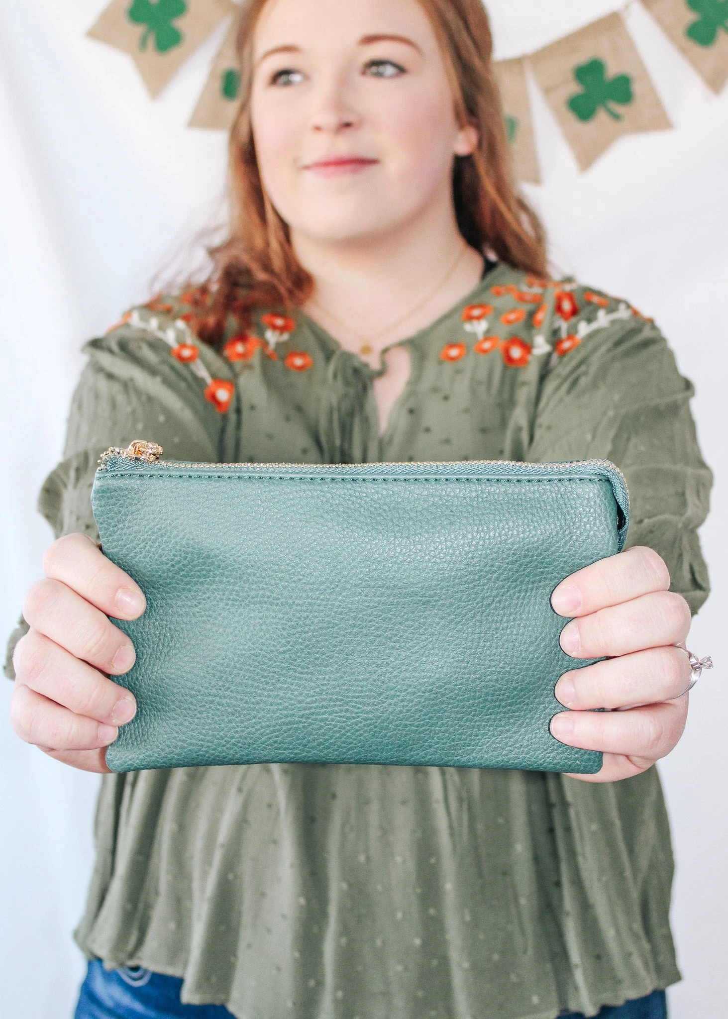 Riley Crossbody Purse - Forest Green