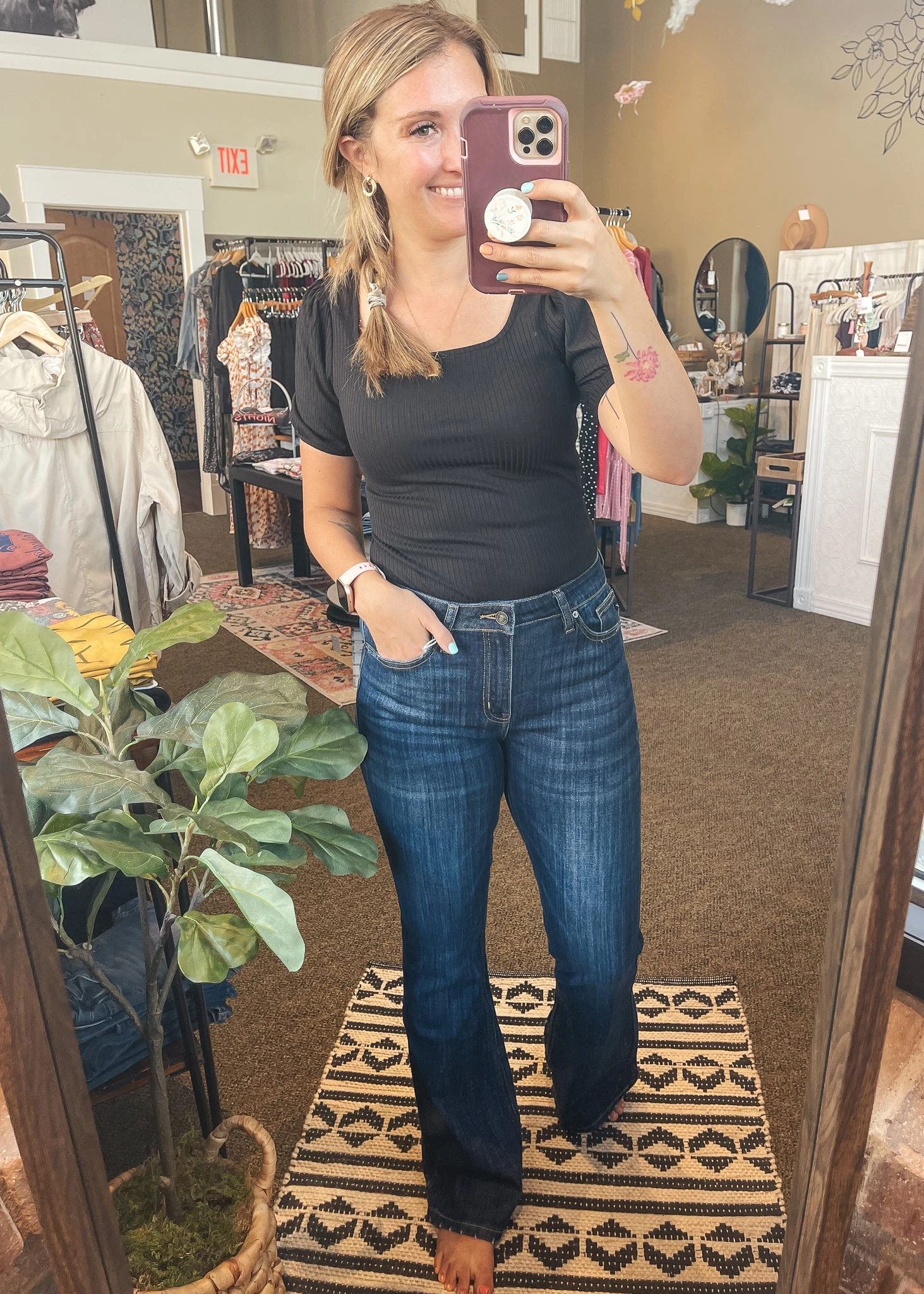 Stevie Mid Rise Flare - Kancan Jeans