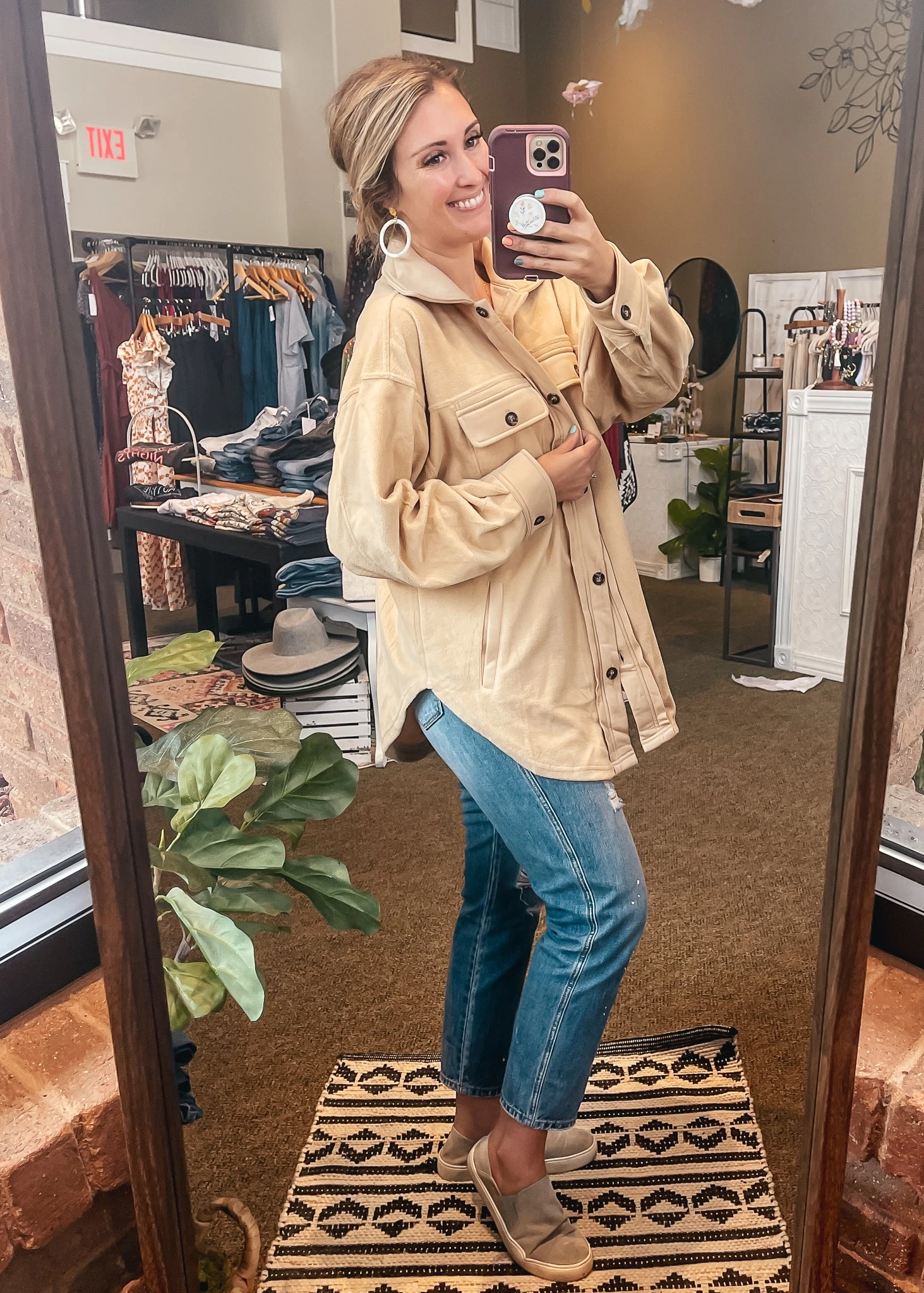 Left Behind Fleece Shacket
