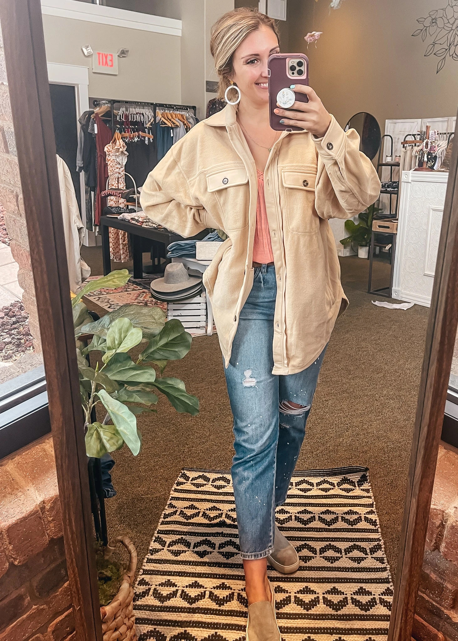 Left Behind Fleece Shacket