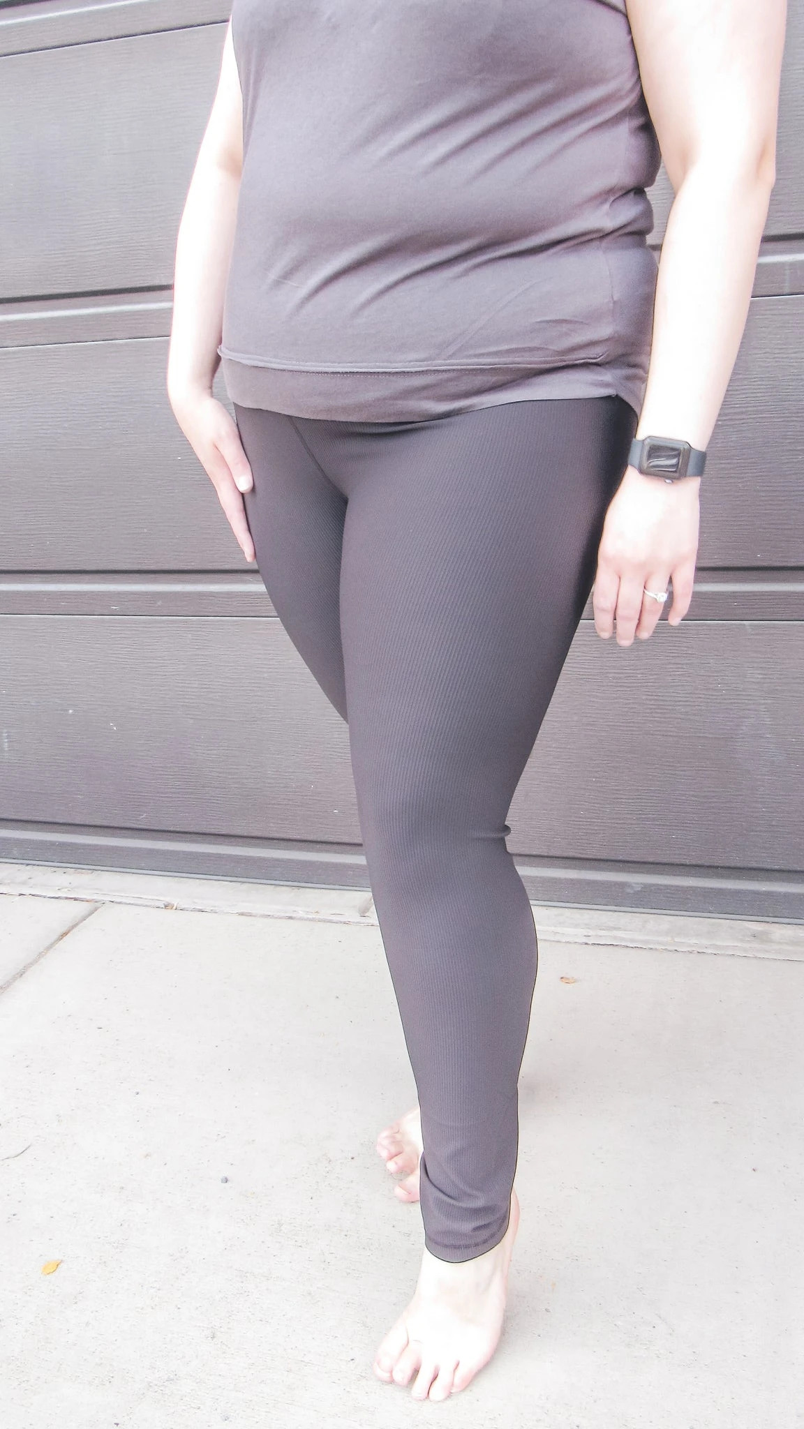 Micro Ribbed Highwaist Leggings - Curvy