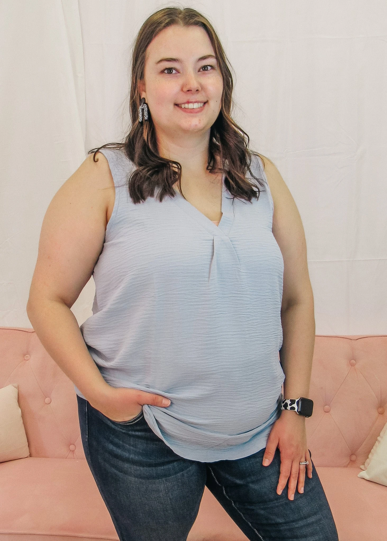 Cori V Neck Tank Top