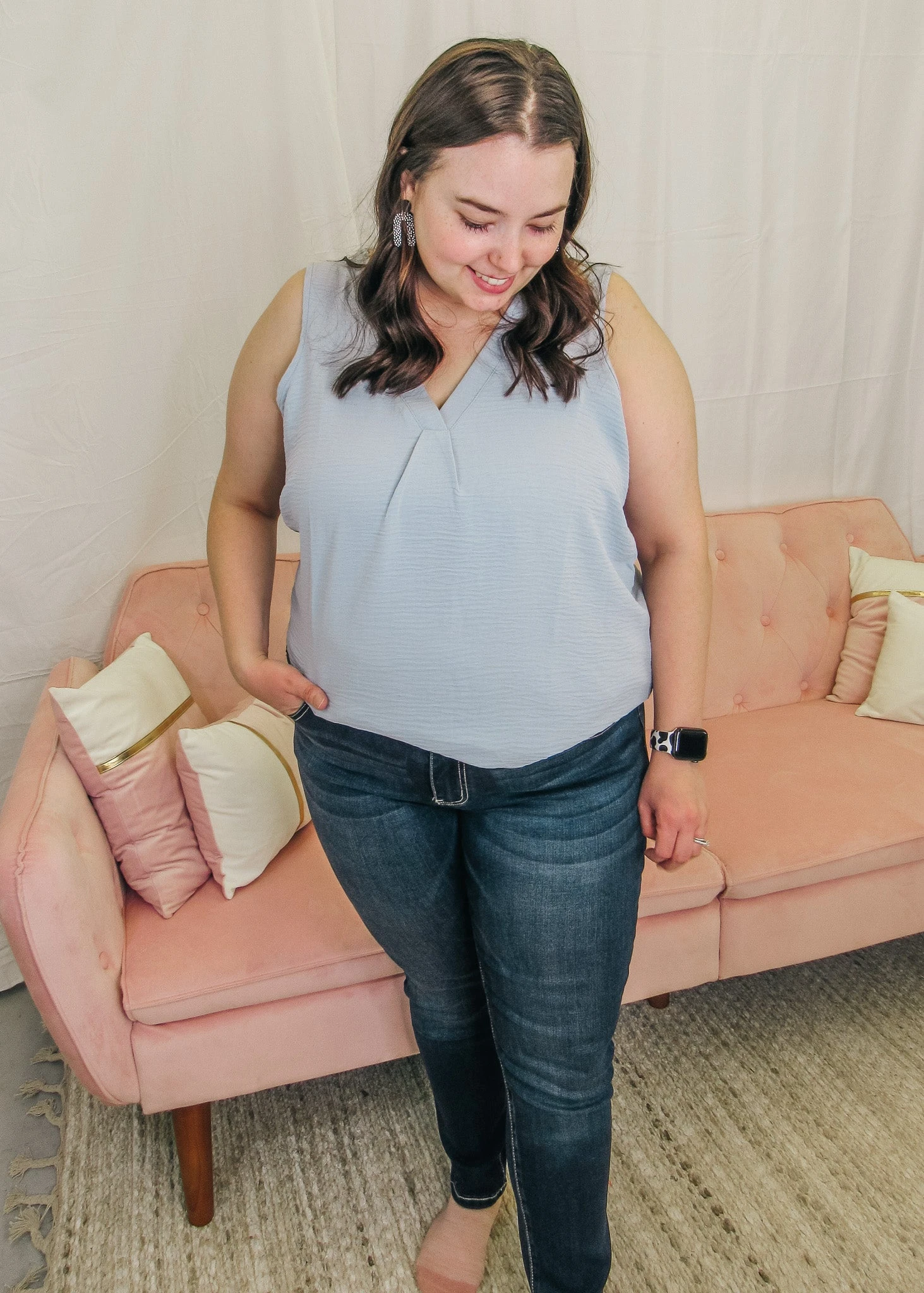 Cori V Neck Tank Top