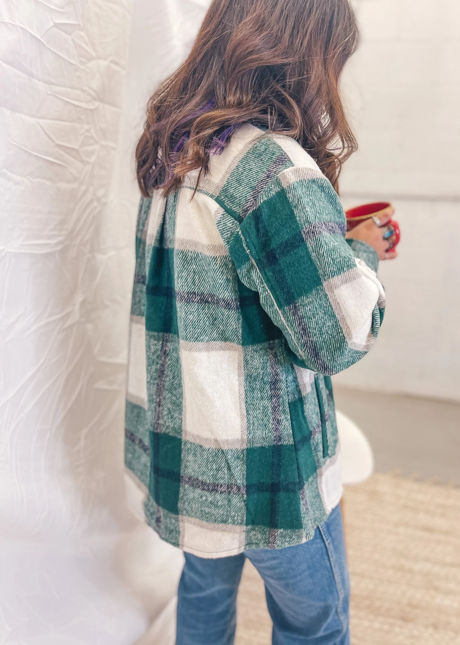 Hunter Green Shacket