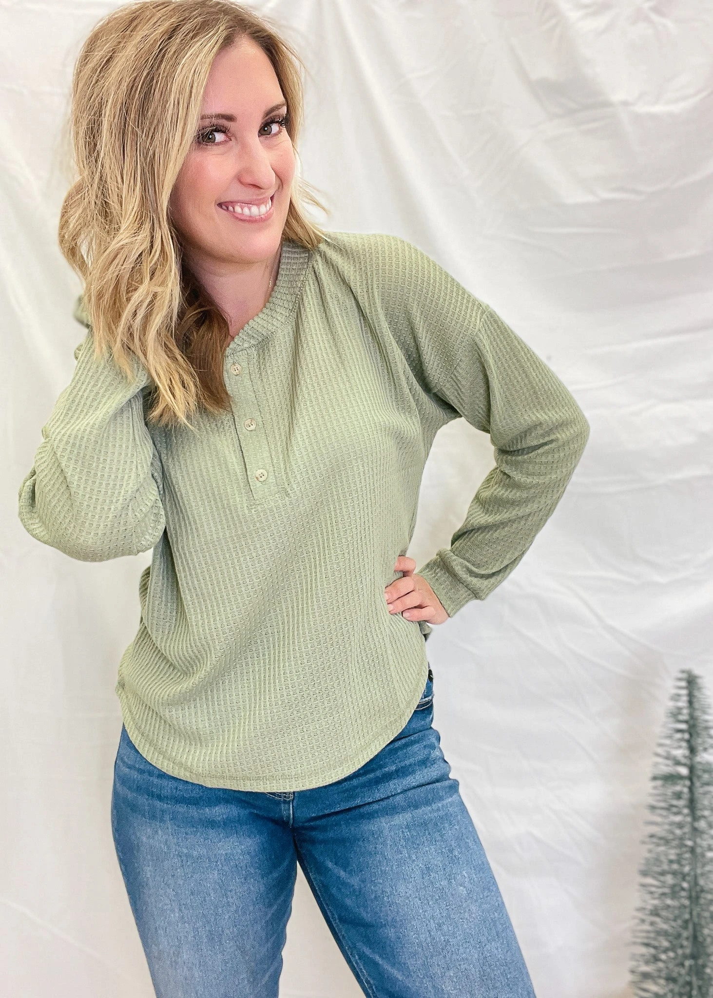 Waffle Knit Top (2 colors)