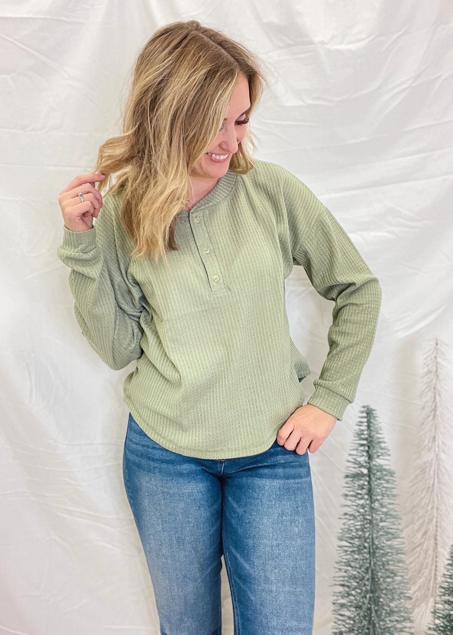 Waffle Knit Top (2 colors)