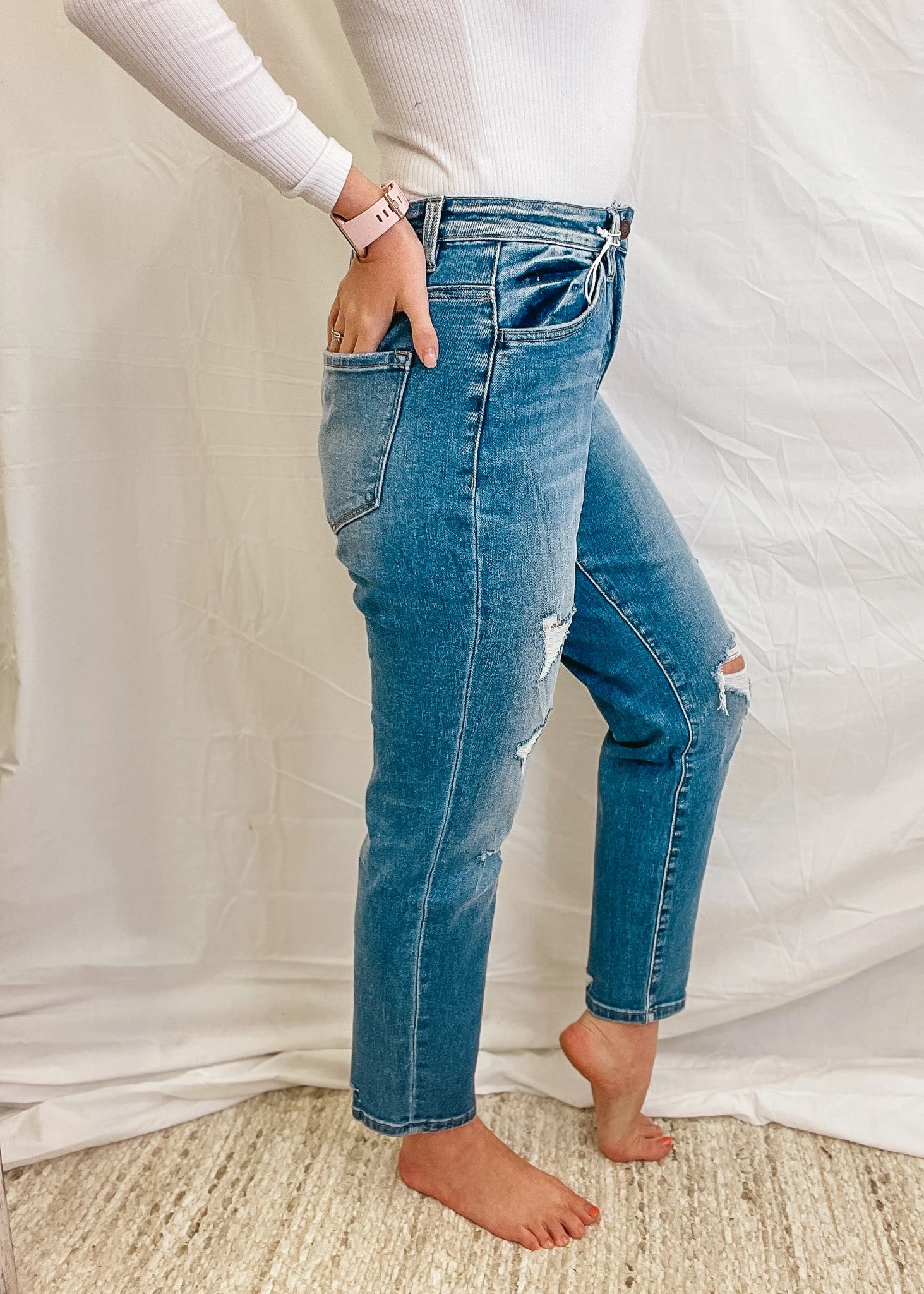 Erika High Waisted Mom Jeans