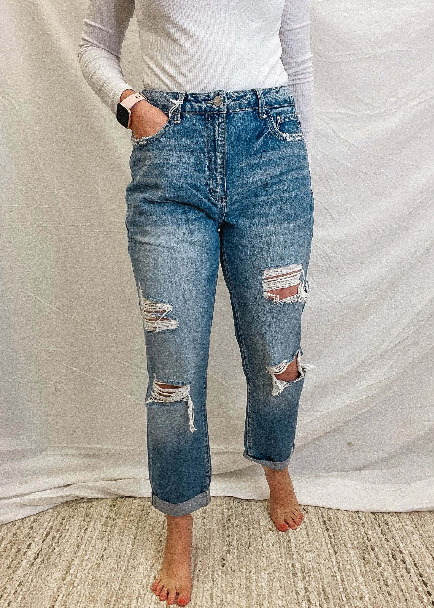 High rise mom jeans