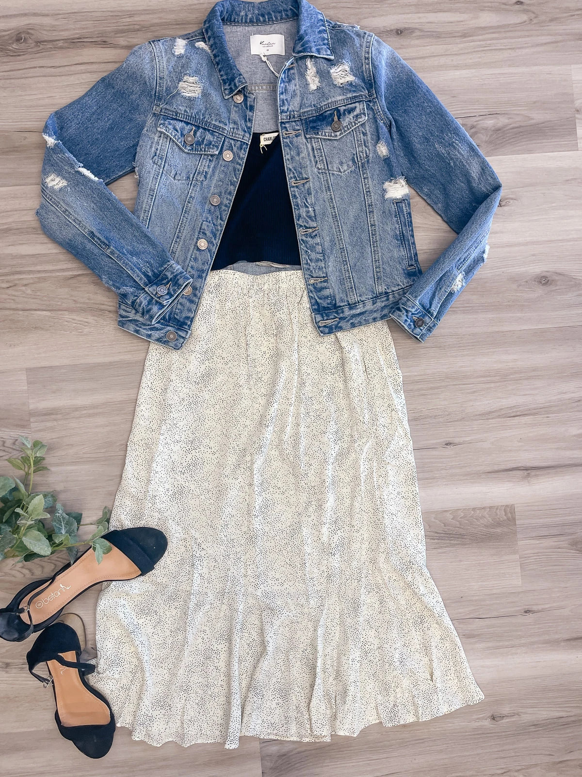 Snow on the Beach Midi Skirt