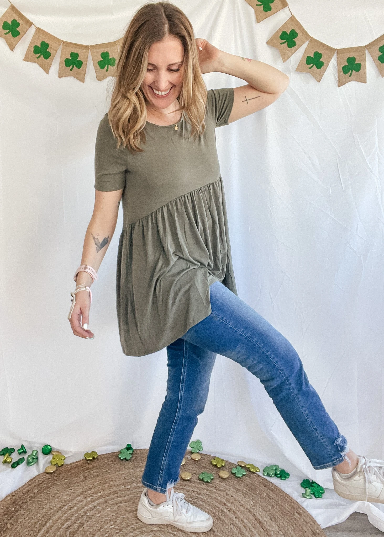 St. Paddys Day Babydoll top