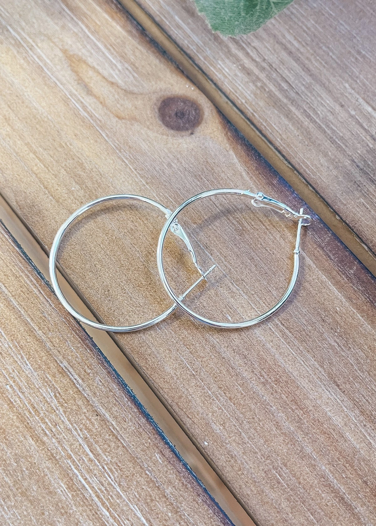 Classic Silver Hoops