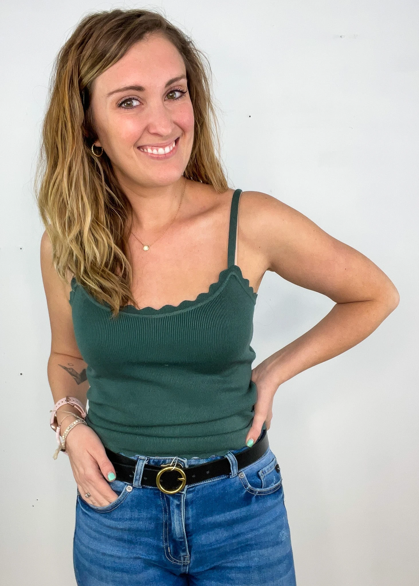 Jade Green Cami Tank Top
