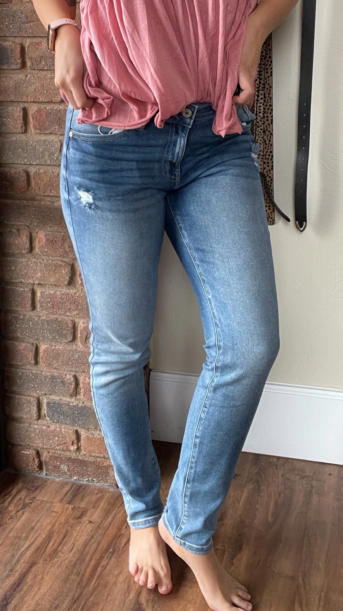Kelsey Mid Rise Skinny Jeans