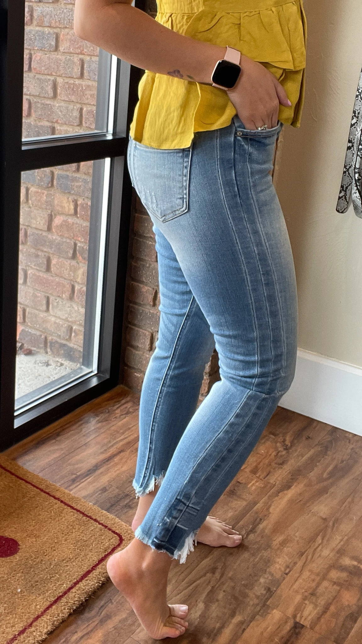 April High Rise Ankle Skinny Jeans