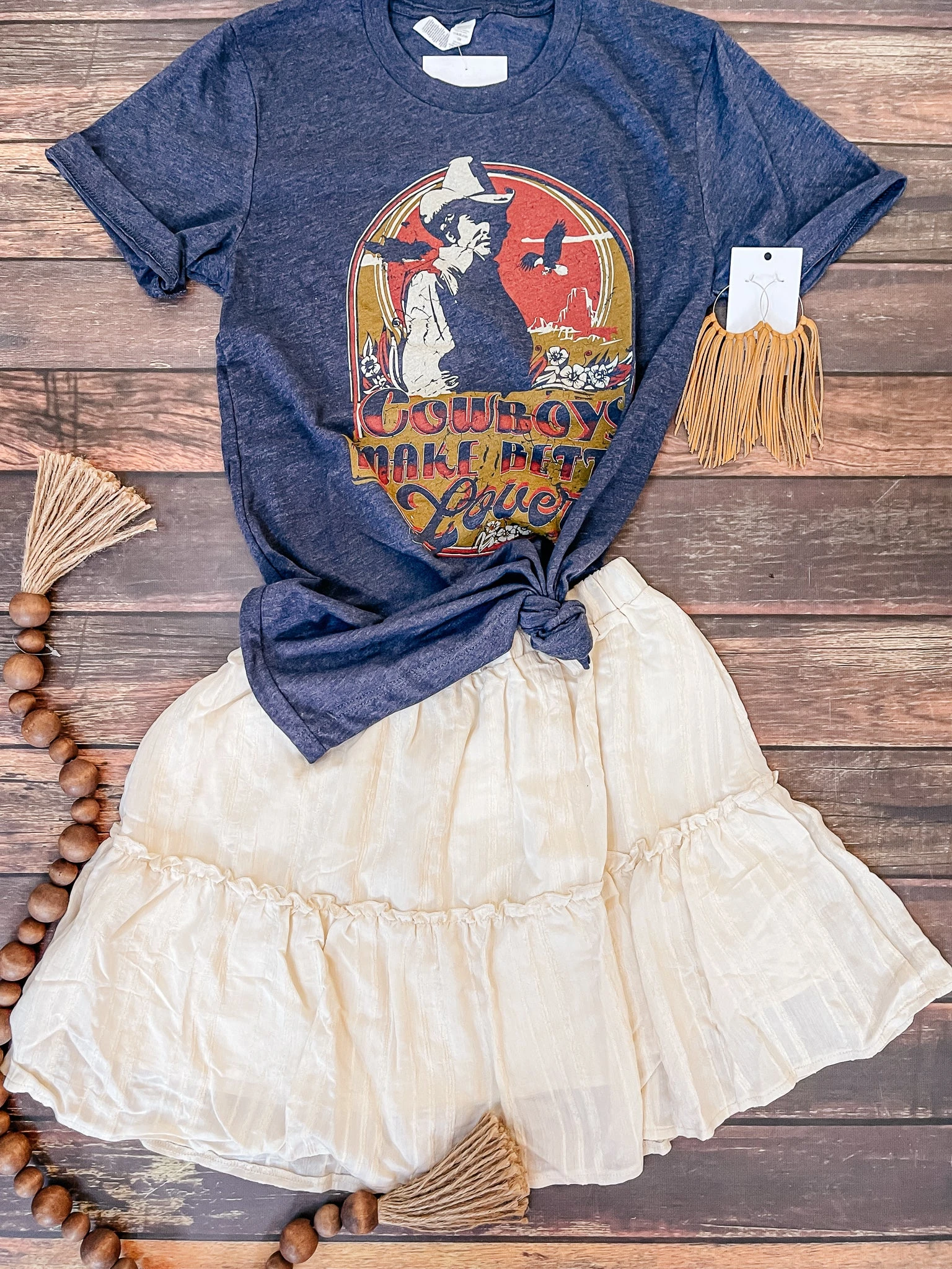 Henley Cream Skirt