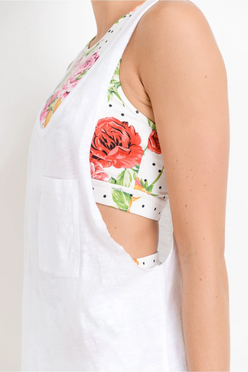 Essential Muscle Tank - White