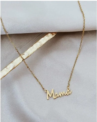 Gold Plated Mama Necklace
